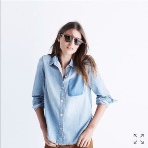 Madewell Denim Shirt: Shadow Pocket Edition